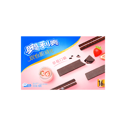 Oreo Double Crisp Strawberry Cream Chocolate Wafers - Box of 16