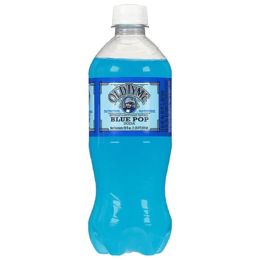 Old Tyme Blue Pop Soda